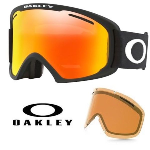 Oakley O-frame 2.0 Pro XL Matte Black - Fire Iridium + inkl ekstra snevejr linse